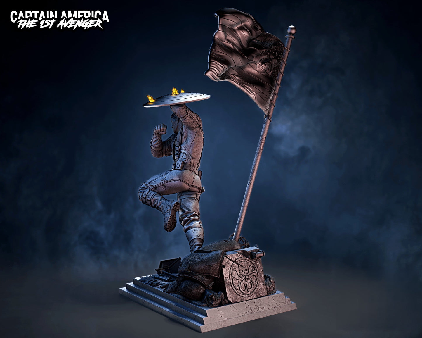 1329 Captain America - Marvel Comics - STL 3D Print Files