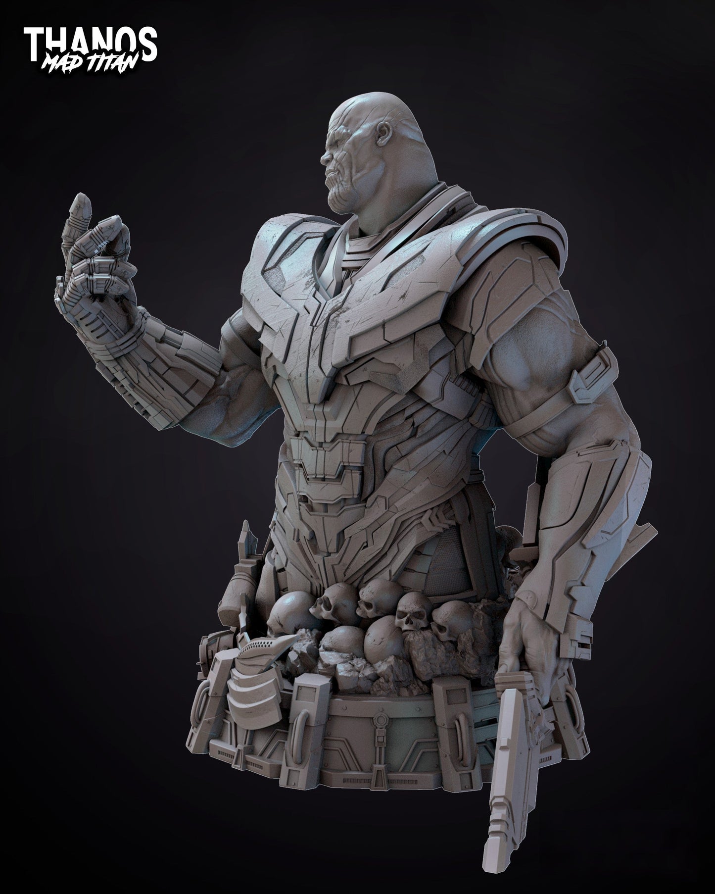 Thanos Bust - Marvel Comics - STL 3D Print Files