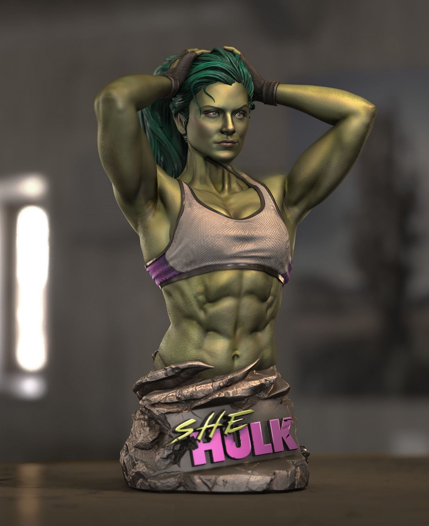 SHE-HULK BUST - Marvel Comics - STL 3D Print Files