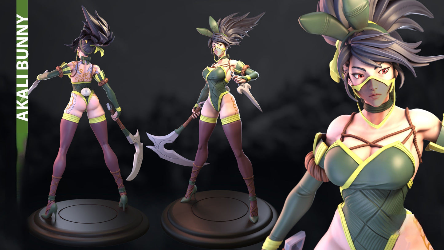 Akali Bunny NSFW - League of Legend - STL 3D Print Files