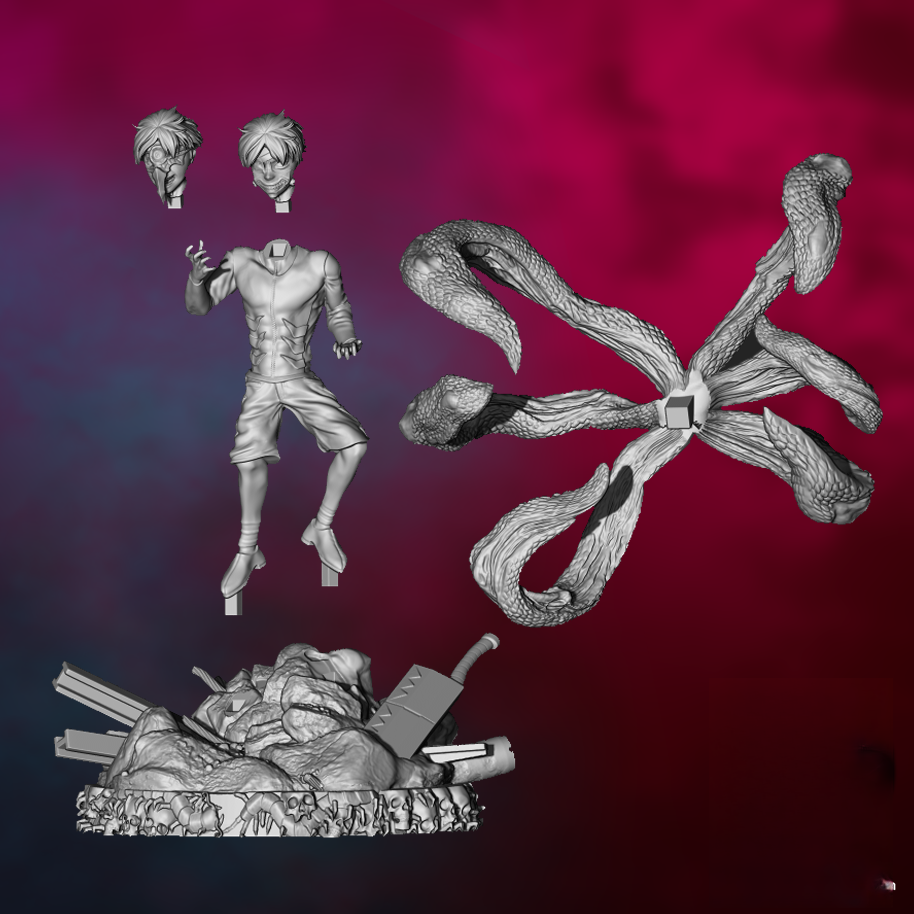 Ken Kaneki - Tokyo Ghoul - STL 3D Print Files