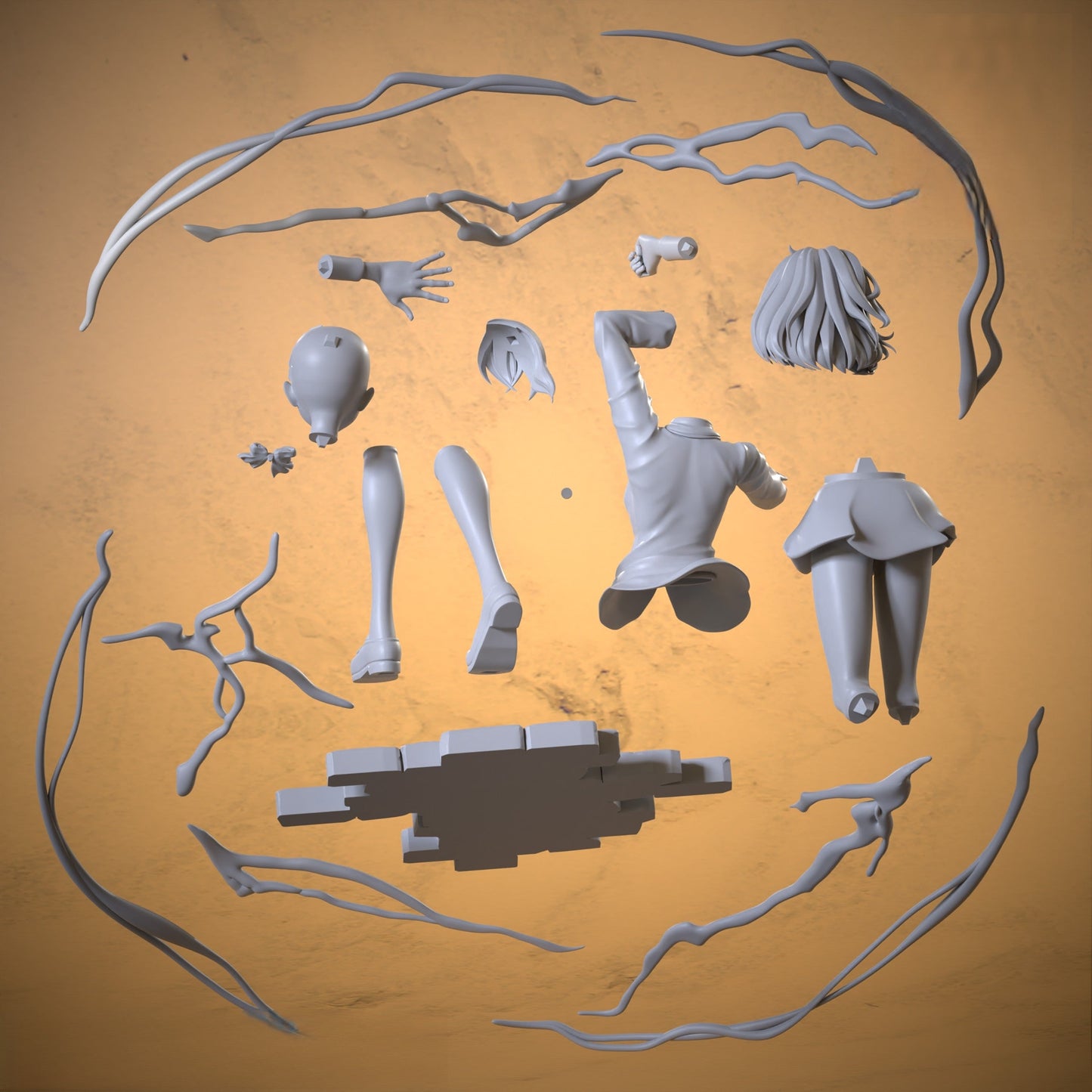 Misaka Mikoto - Toaru Majutsu no Index - STL 3D Print Files