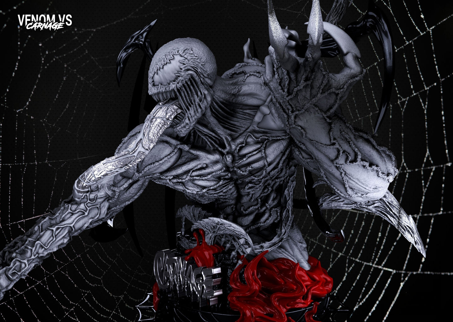 Carnage Sculpture and Bust - STL 3D Print Files