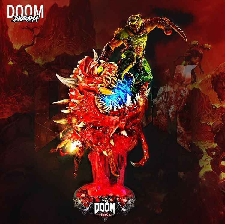 Doom Slayer Diorama - STL 3D Print Files