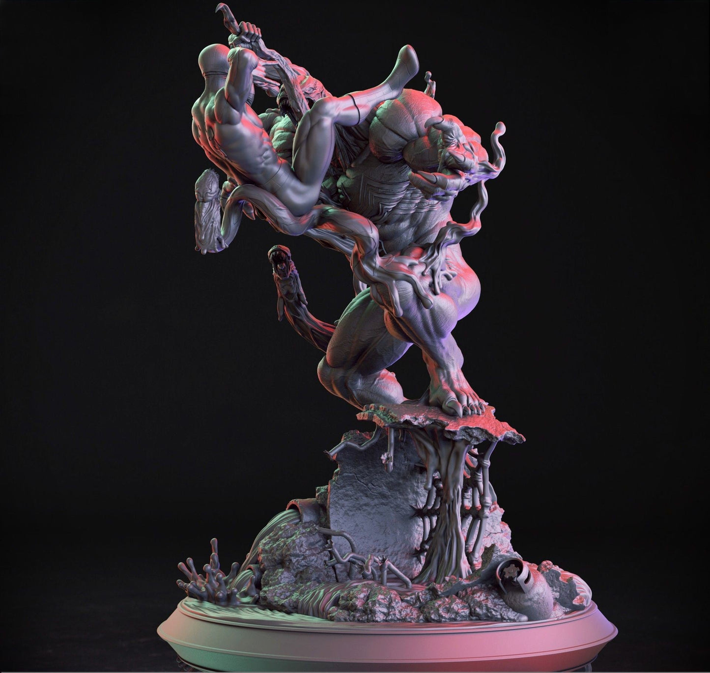 1305 Venom vs Spiderman - Marvel Comics - STL 3D Print Files