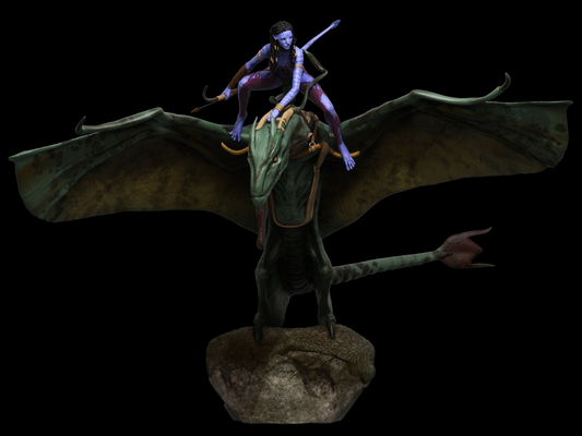Neytiri with dragon - Avatar - STL 3D Print Files