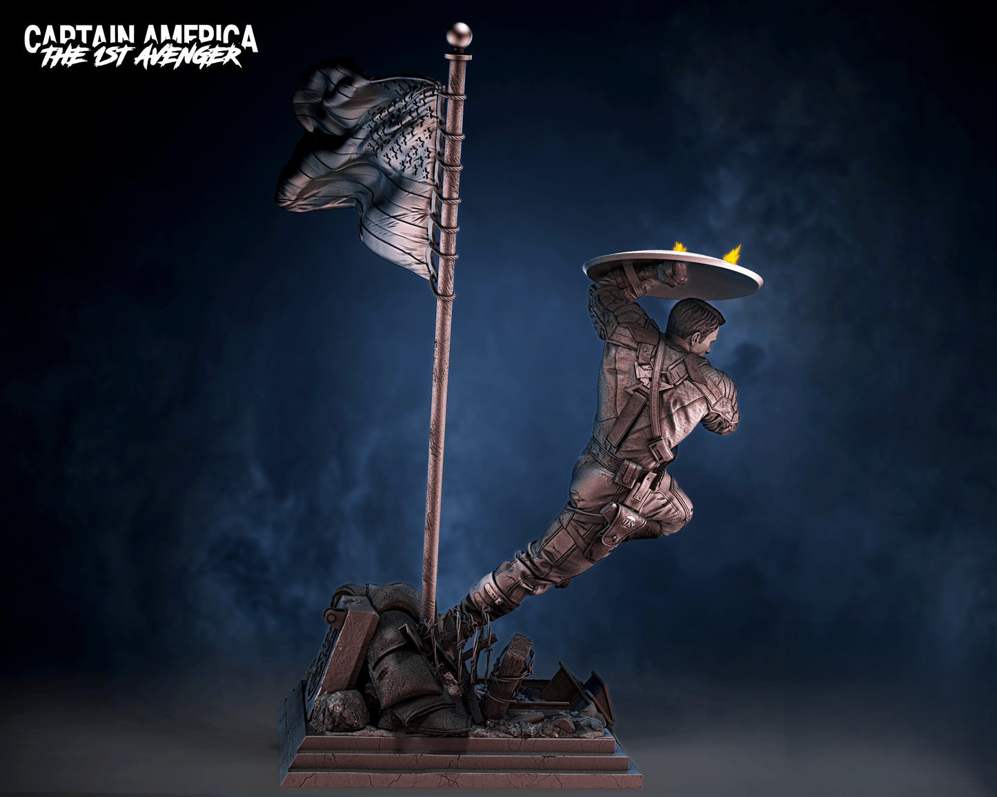 1329 Captain America - Marvel Comics - STL 3D Print Files