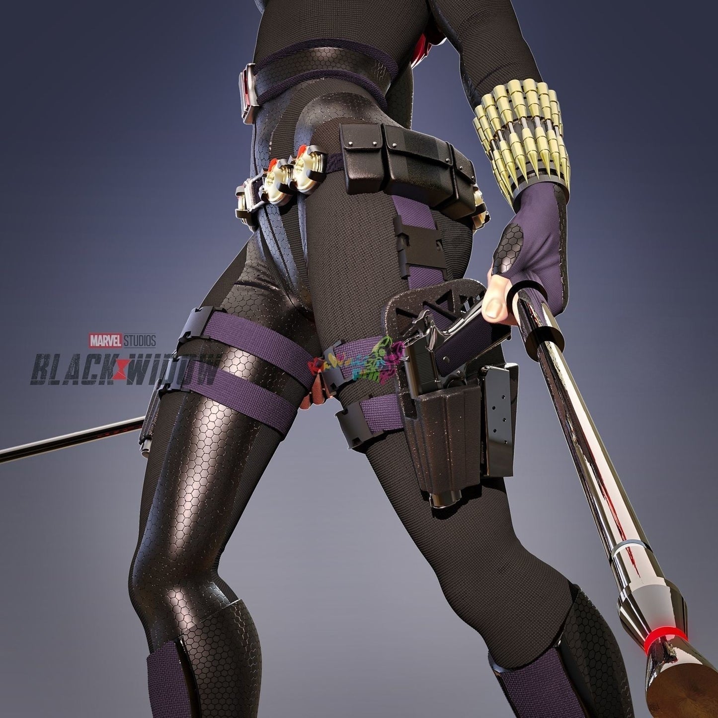 Chibi Black Widow - Natasha Romanoff - STL 3D Print Files