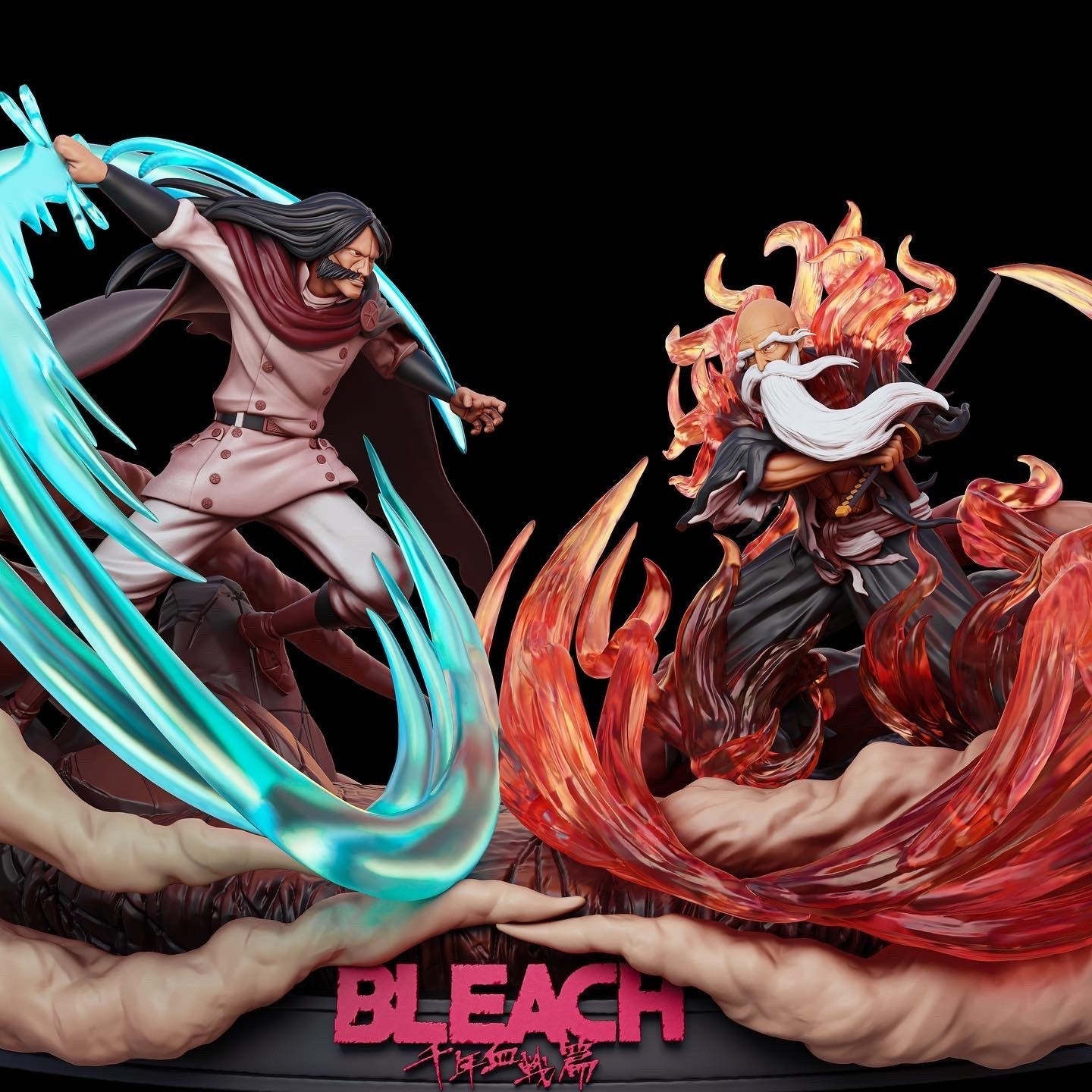 Ywach vs Yamamoto - Bleach - STL 3D Print Files