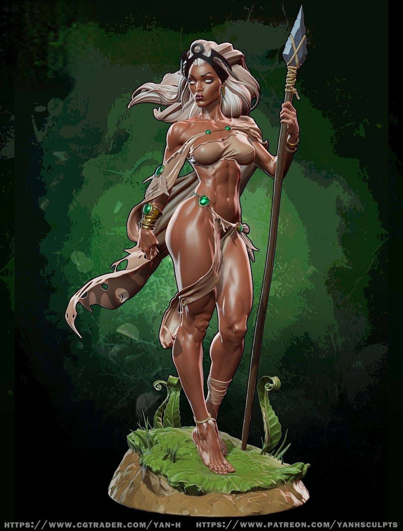 Storm NSFW Savage Land - X-men - STL 3D Print Files