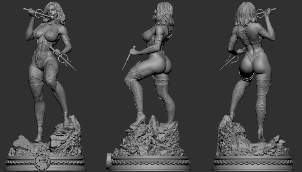 1610 Mileena NSFW - Mortal Kombat - STL 3D Print Files
