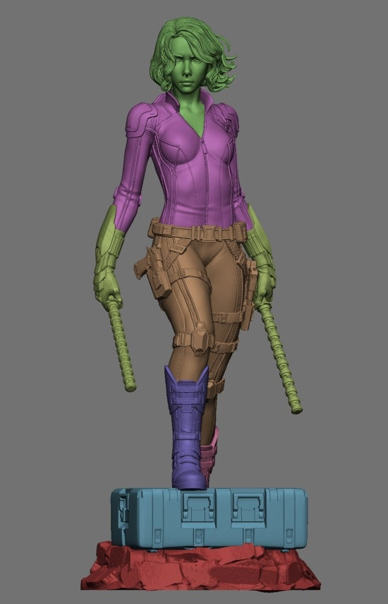 1293 Black Widow - MARVEL COMICS - STL 3D Print Files