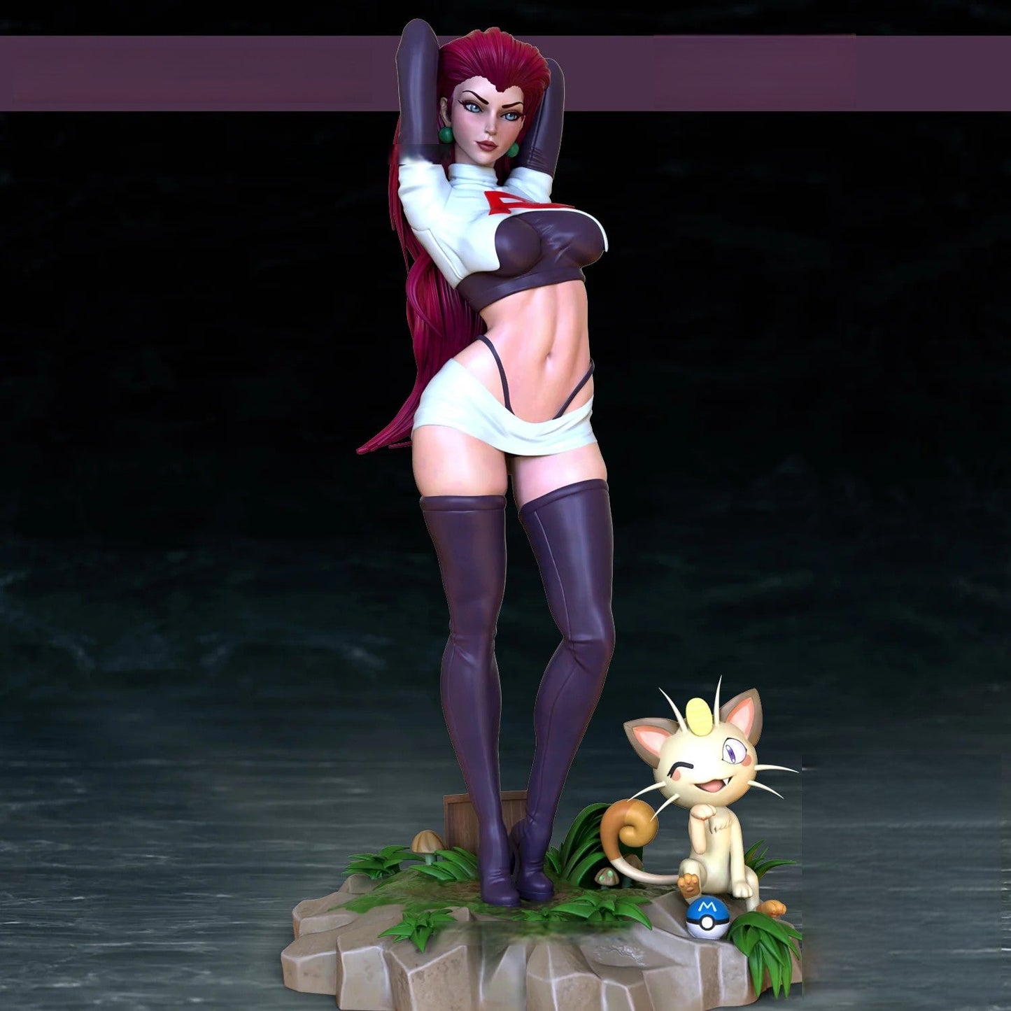 Jessie NSFW and Meowth - Pokemon- STL 3D Print Files