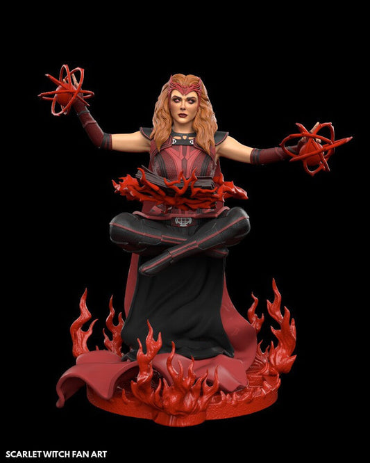 1423 WANDA - SCARLET WITCH - STL 3D Print Files