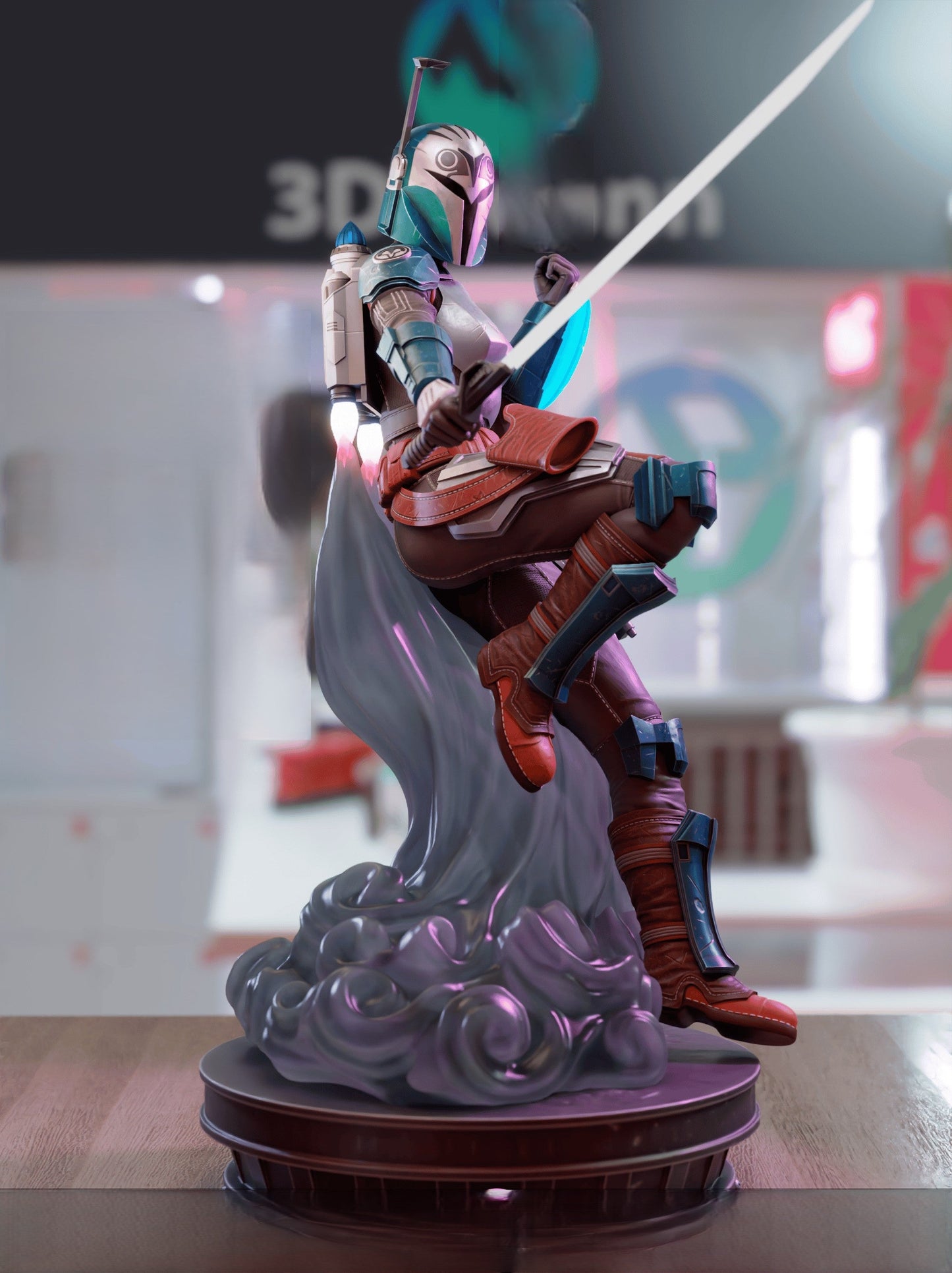 Bo-Katan Kryze NSFW - Star Wars: The Clone Wars - STL 3D Print Files