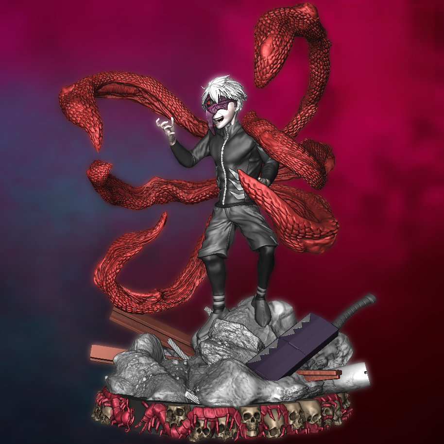 Ken Kaneki - Tokyo Ghoul - STL 3D Print Files