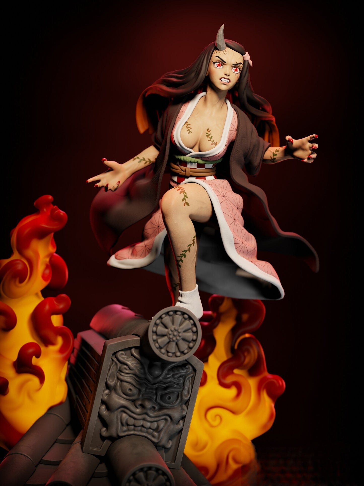 1340 Nezuko Kamado - Kimetsu no Yaiba - STL 3D Print Files