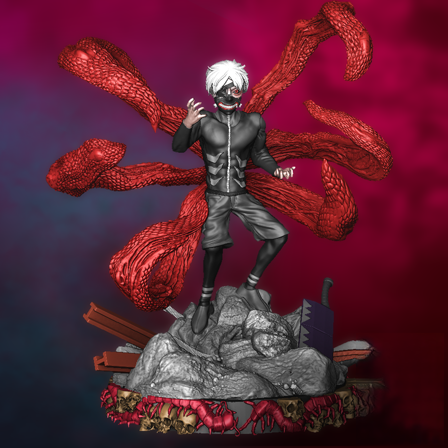 Ken Kaneki - Tokyo Ghoul - STL 3D Print Files