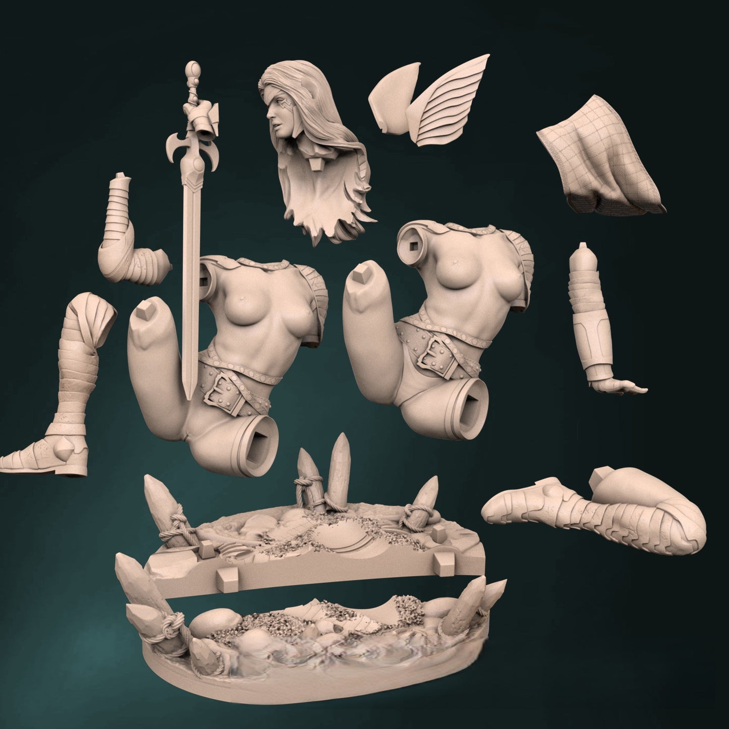 1535 Angela NSFW - Spawn - STL 3D Print Files