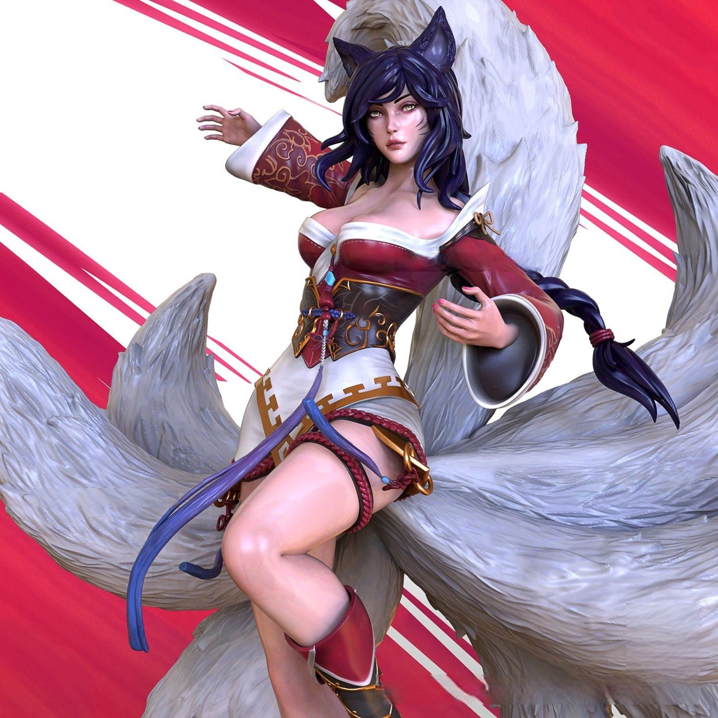 Ahri Nine tailed Fox NSFW - League of Legends - STL 3D Print Files