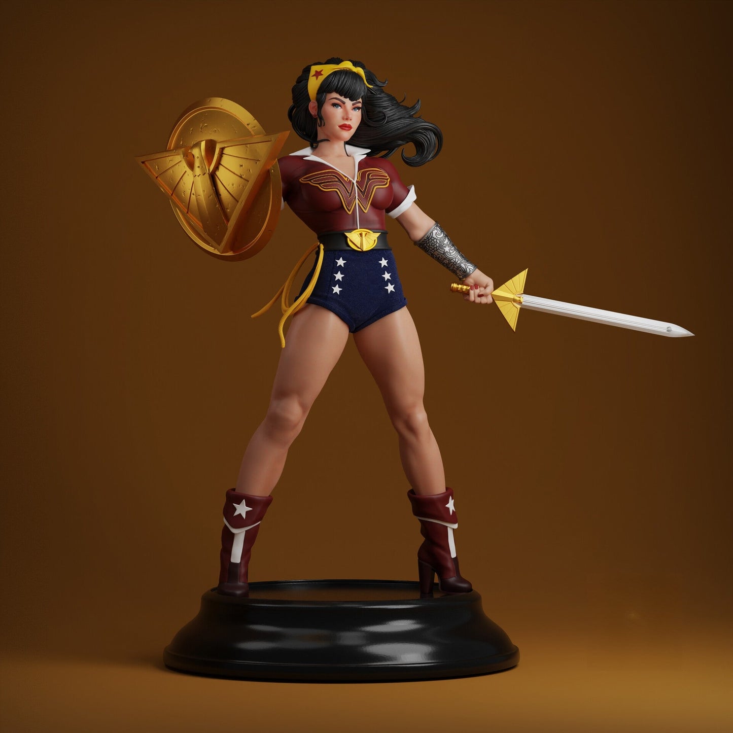 1339 Wonder Woman - DC Bombshells - Diana of Themyscira - STL 3D Print Files