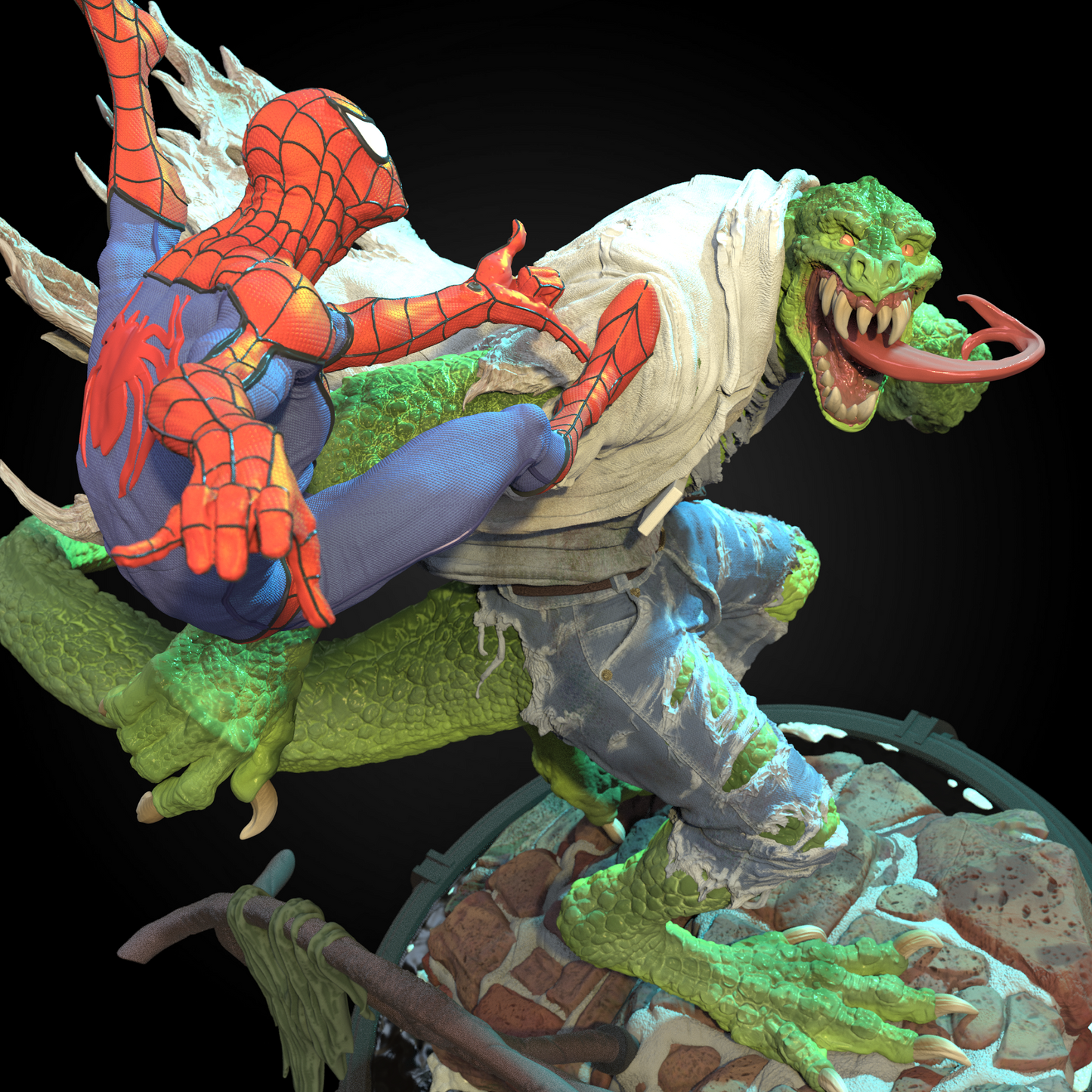 Spiderman VS Dr.Curt Conors - STL 3D Print Files