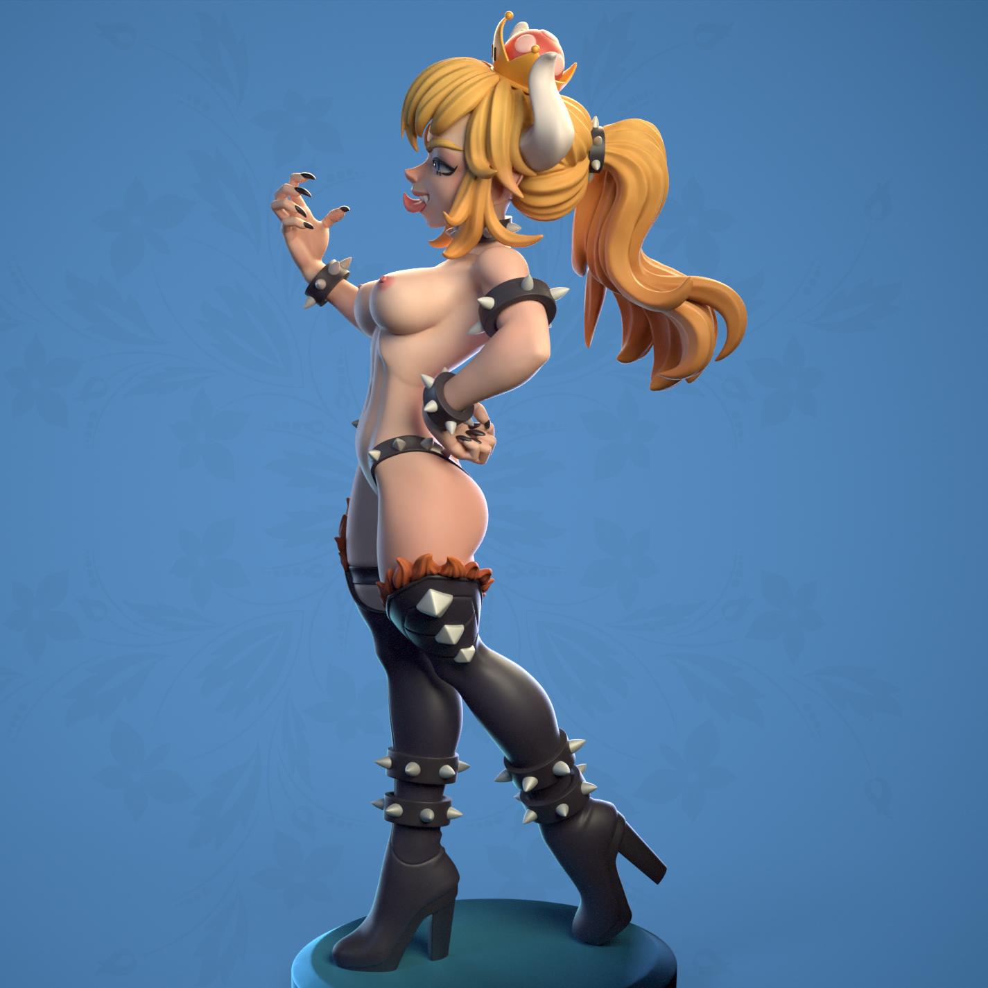 Bowsette NSFW - Super Mario - STL 3D Print Files