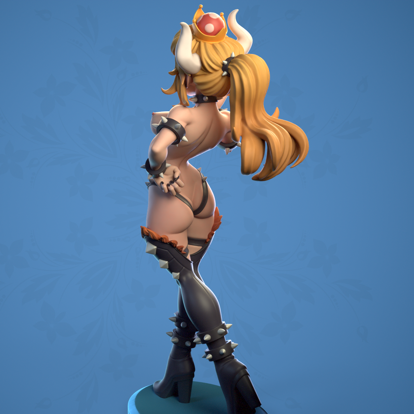 Bowsette NSFW - Super Mario - STL 3D Print Files