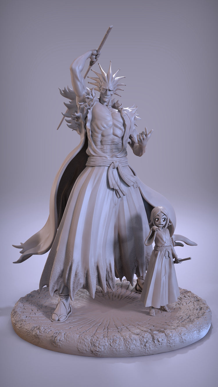Zaraki Kenpachi and Yachiru - Bleach - STL 3D Print Files