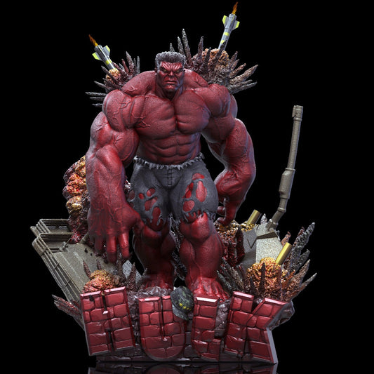 Red Hulk - Thunderbolt Ross - STL 3D Print Files