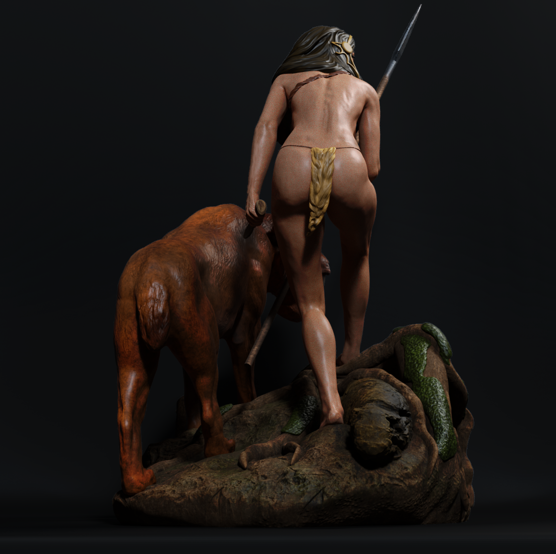 Indian Female Warrior NSFW - STL 3D Print Files