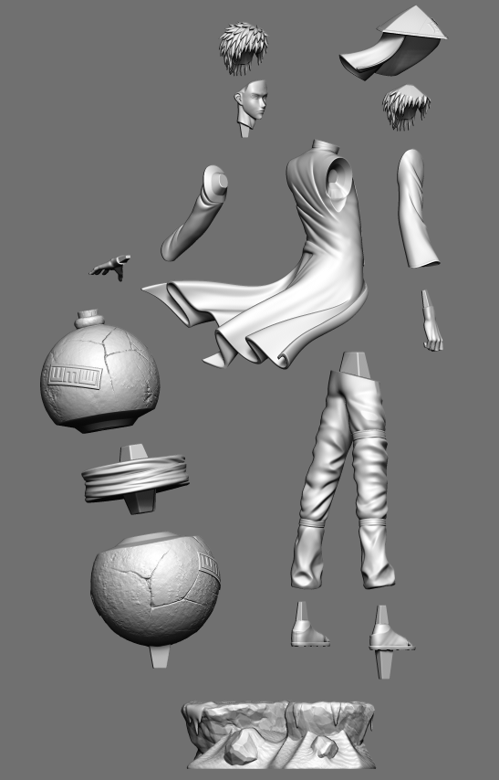 1300 GAARA - NARUTO - STL 3D Print Files
