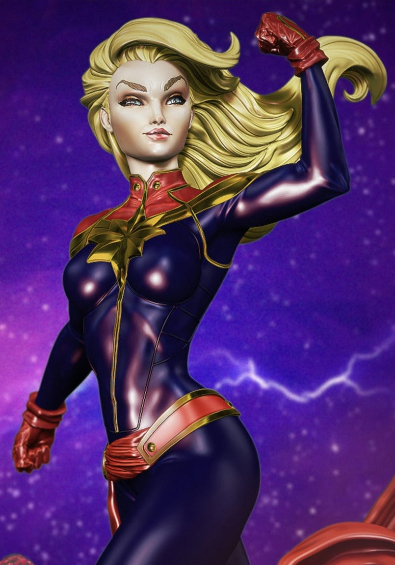 1500 Captain Marvel - Marvel Comics - STL 3D Print Files My Stl 1500 Captain Marvel - Marvel Comics - STL 3D Print Files My Stl