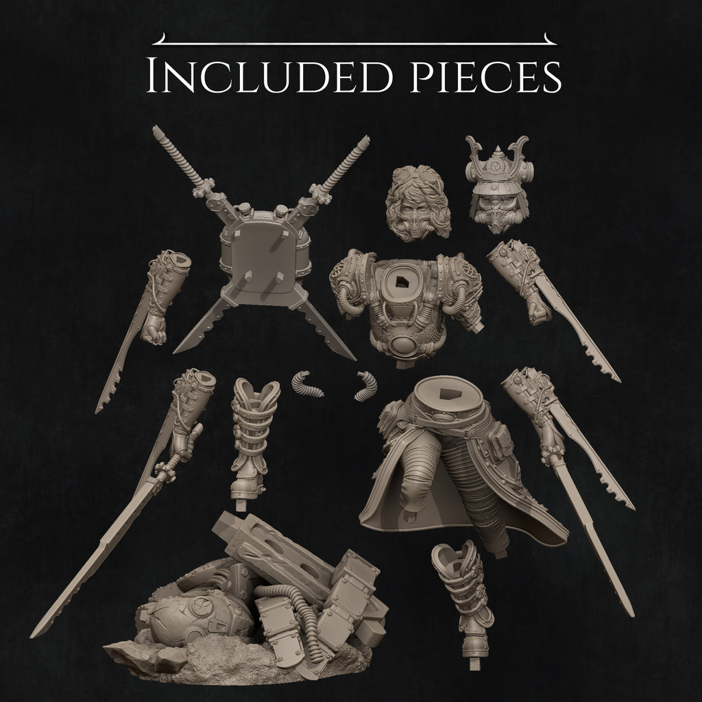 Najori - The Steampunk Samurai - STL 3D Print Files