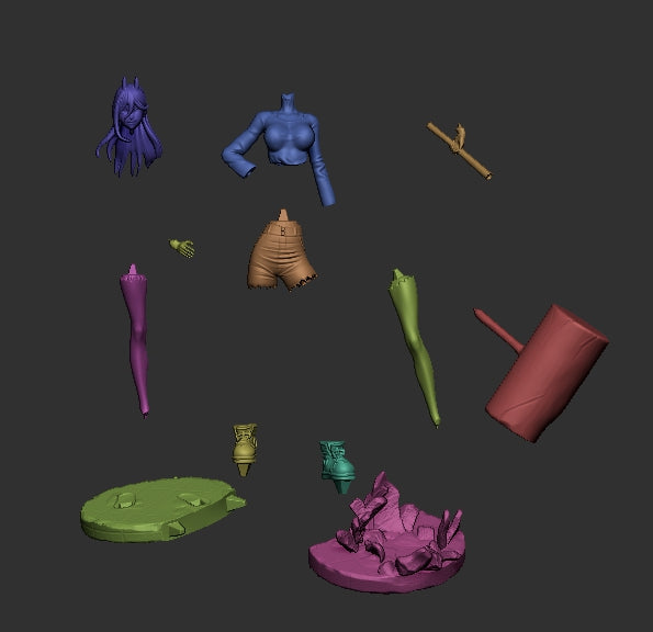 1297 Power NSFW - Chainsaw Man - STL 3D Print Files