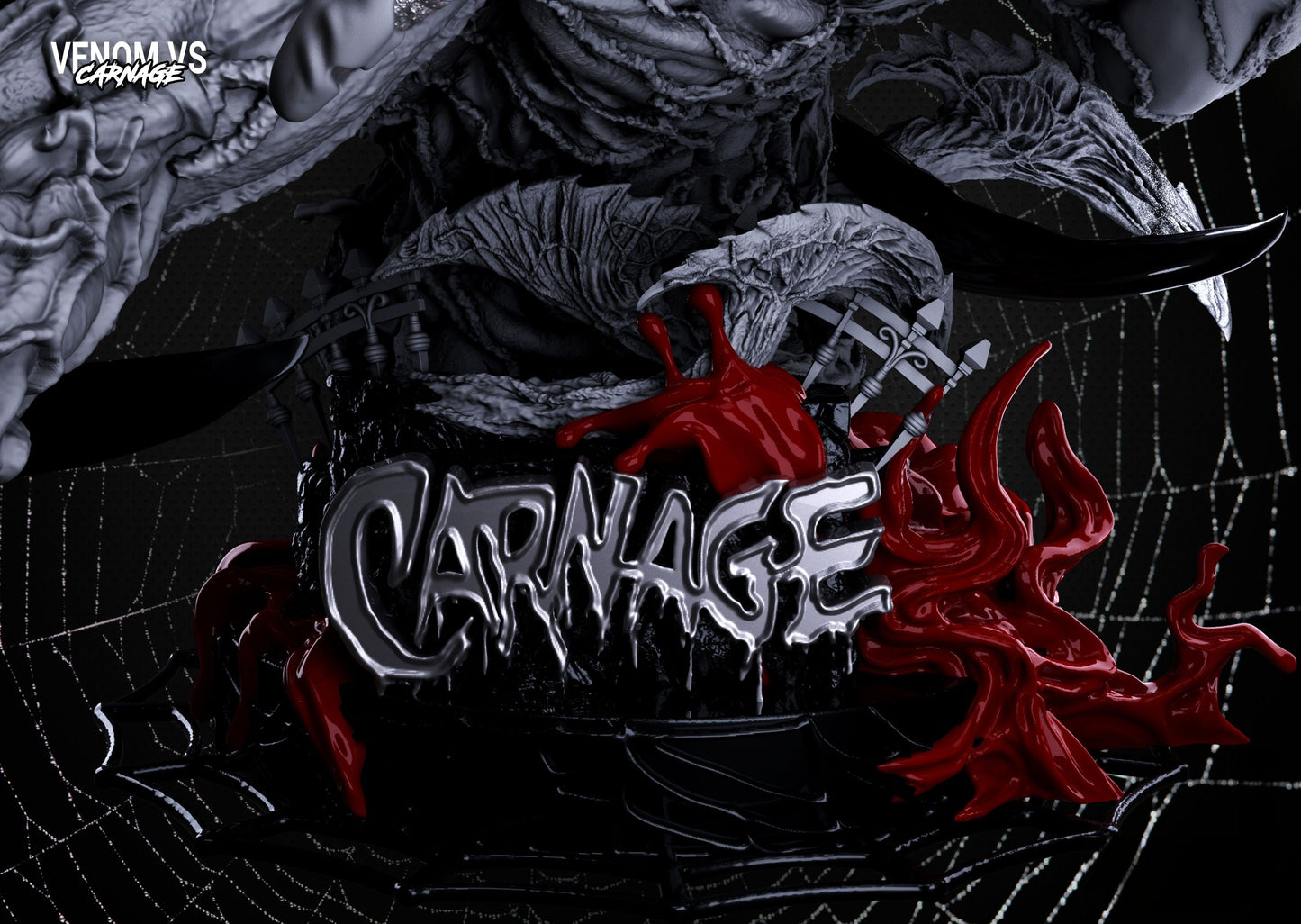 Carnage Sculpture and Bust - STL 3D Print Files