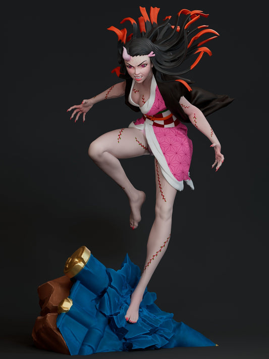 Nezuko Kamado - Kimetsu no Yaiba - STL 3D Print Files