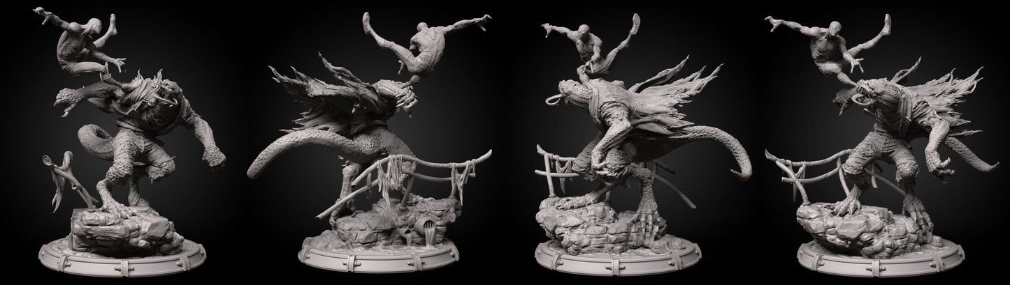 Spiderman VS Dr.Curt Conors - STL 3D Print Files
