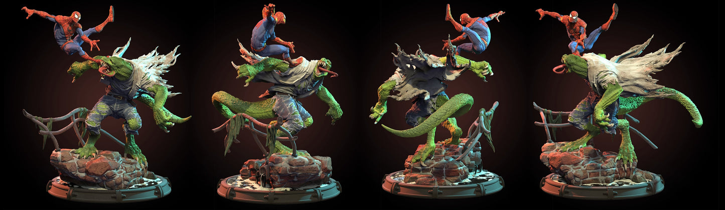 Spiderman VS Dr.Curt Conors - STL 3D Print Files