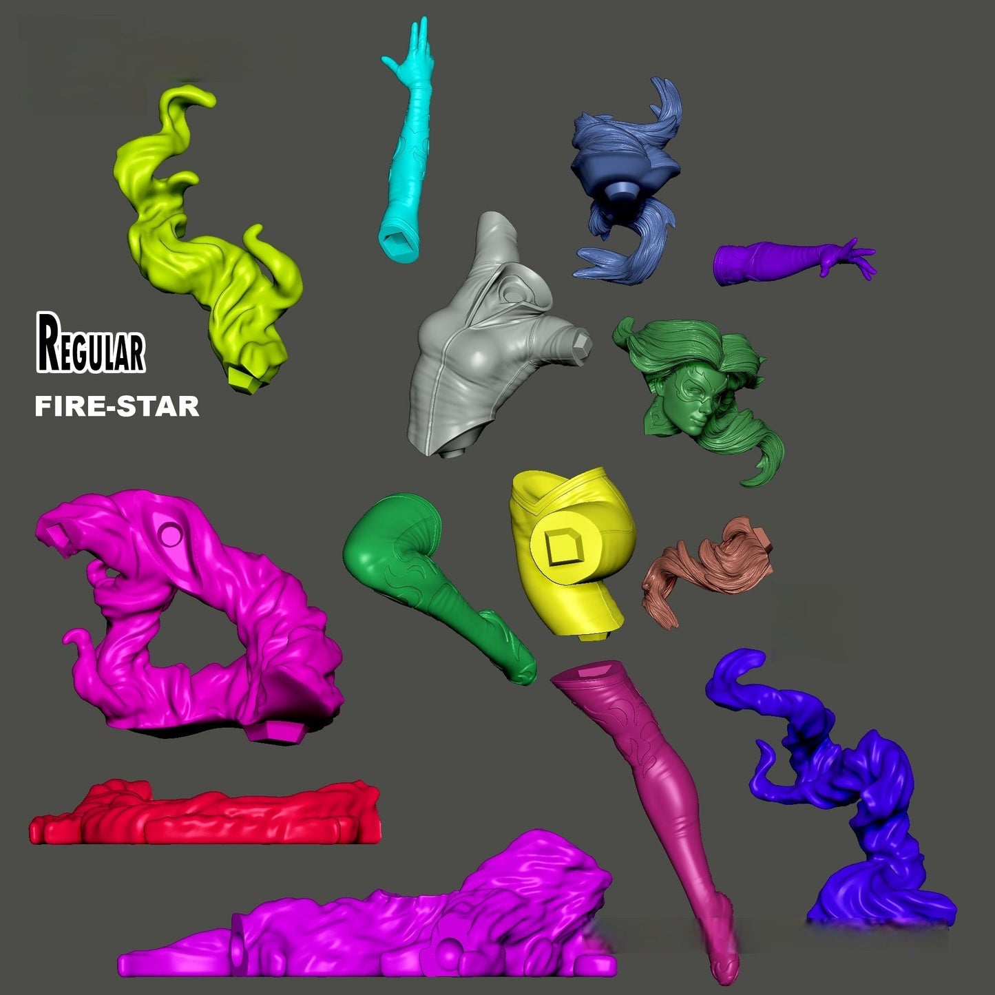 Firestar NSFW - X-men - STL 3d Print Files