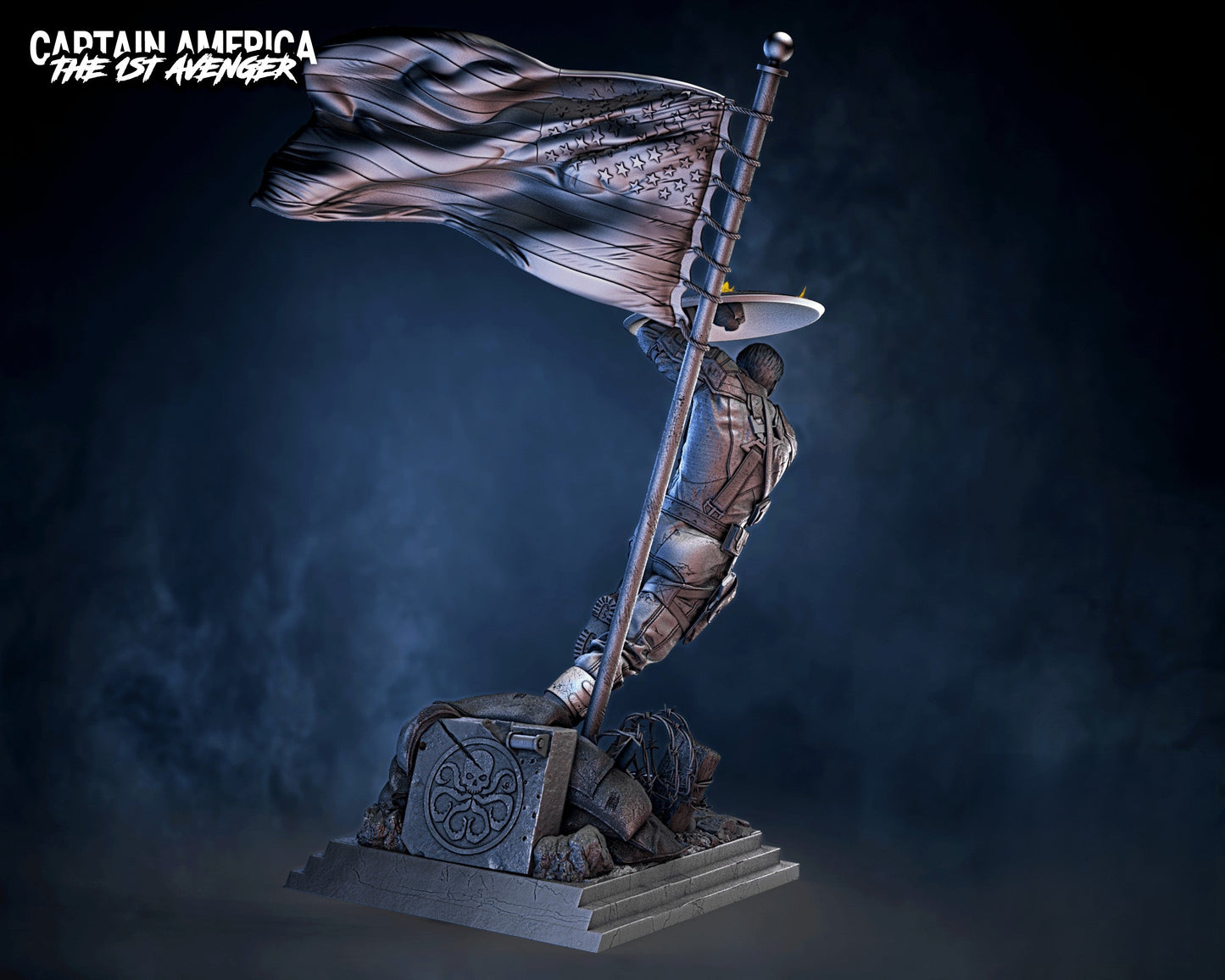 1329 Captain America - Marvel Comics - STL 3D Print Files