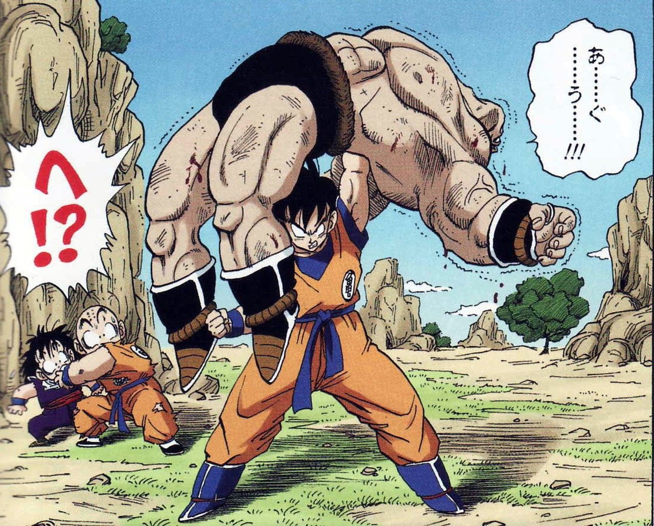 Goku VS Nappa Diorama - Dragon ball - STL 3D Print Files