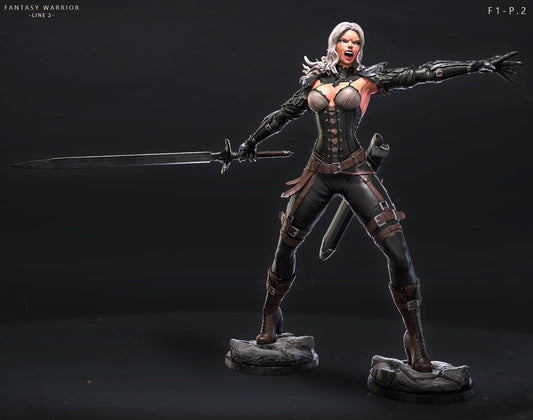 Fantasy Warrior - Rialet - STL 3D Print Files