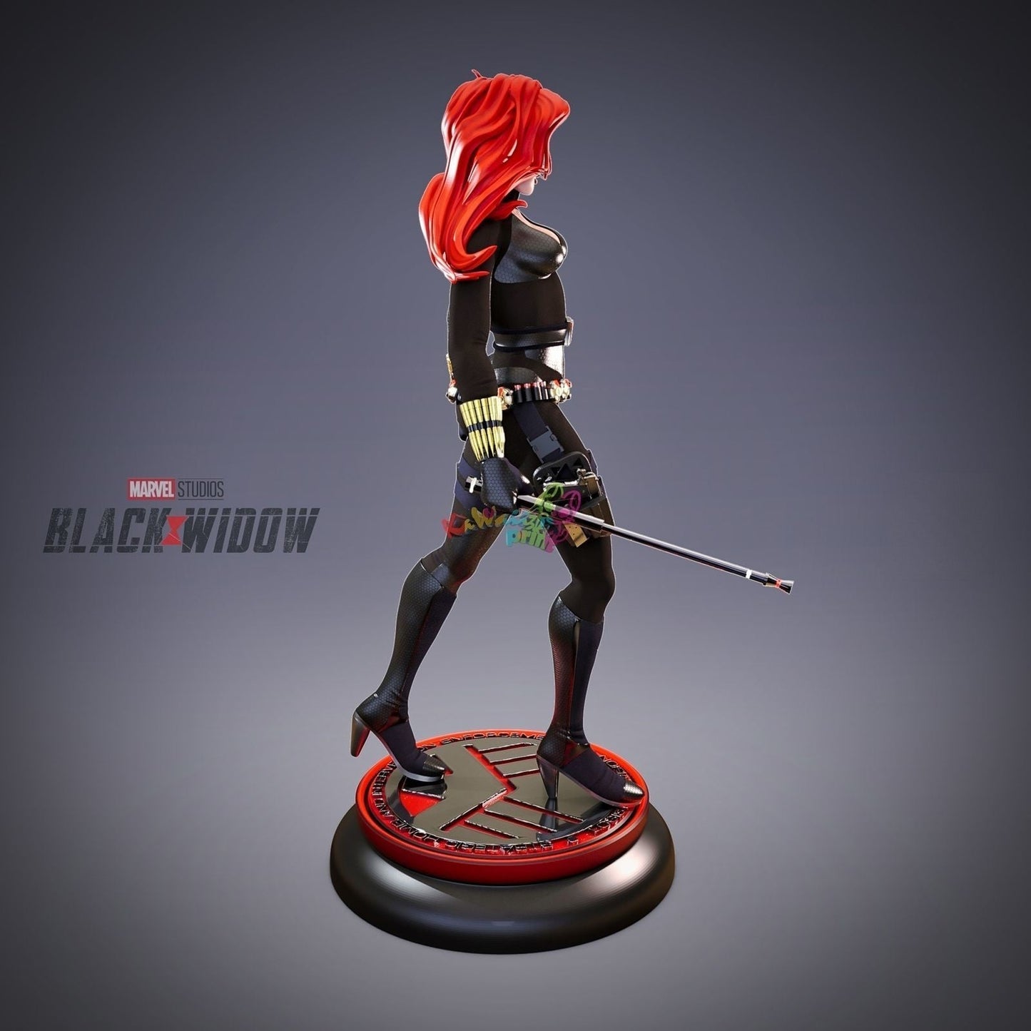 Chibi Black Widow - Natasha Romanoff - STL 3D Print Files