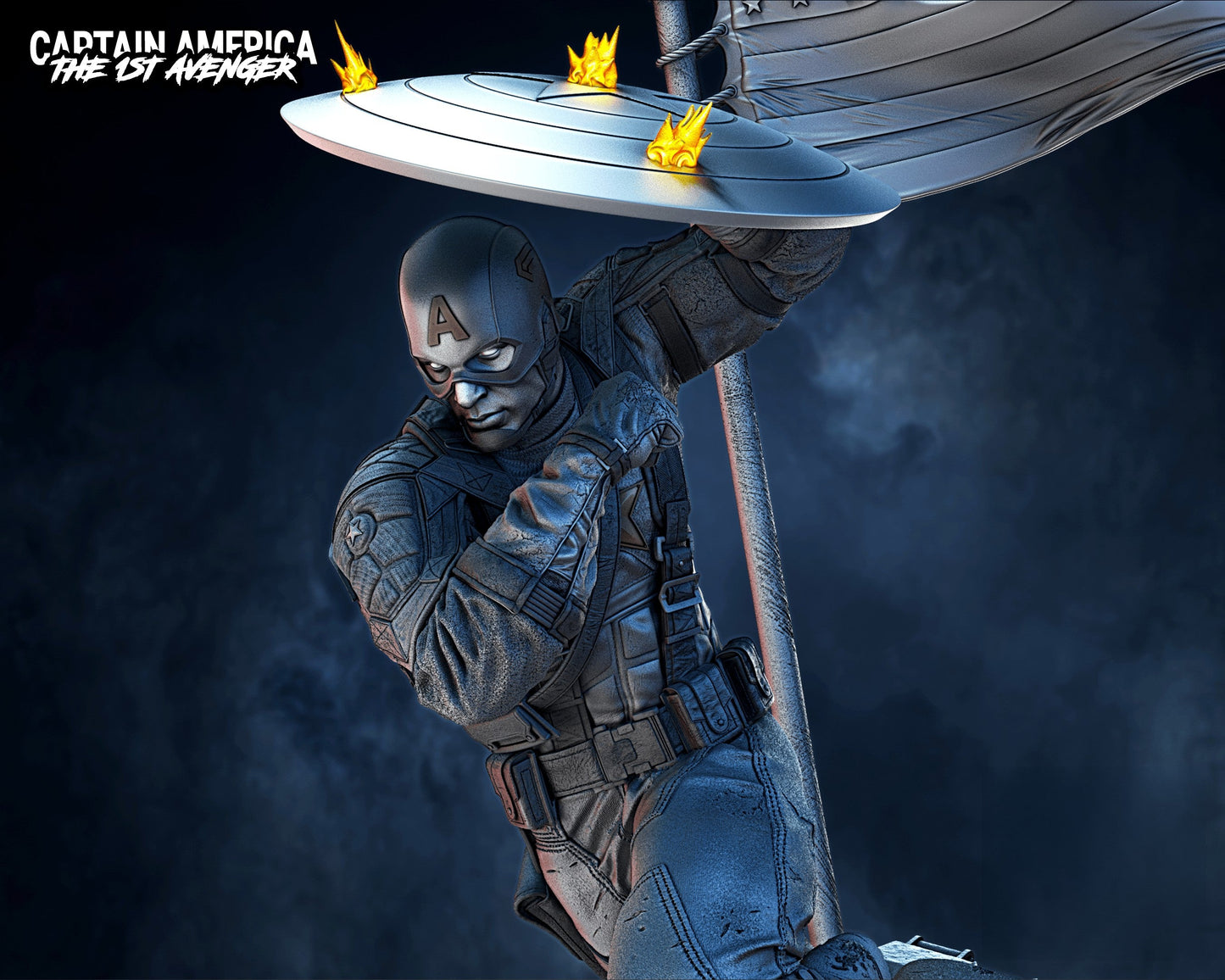 1329 Captain America - Marvel Comics - STL 3D Print Files