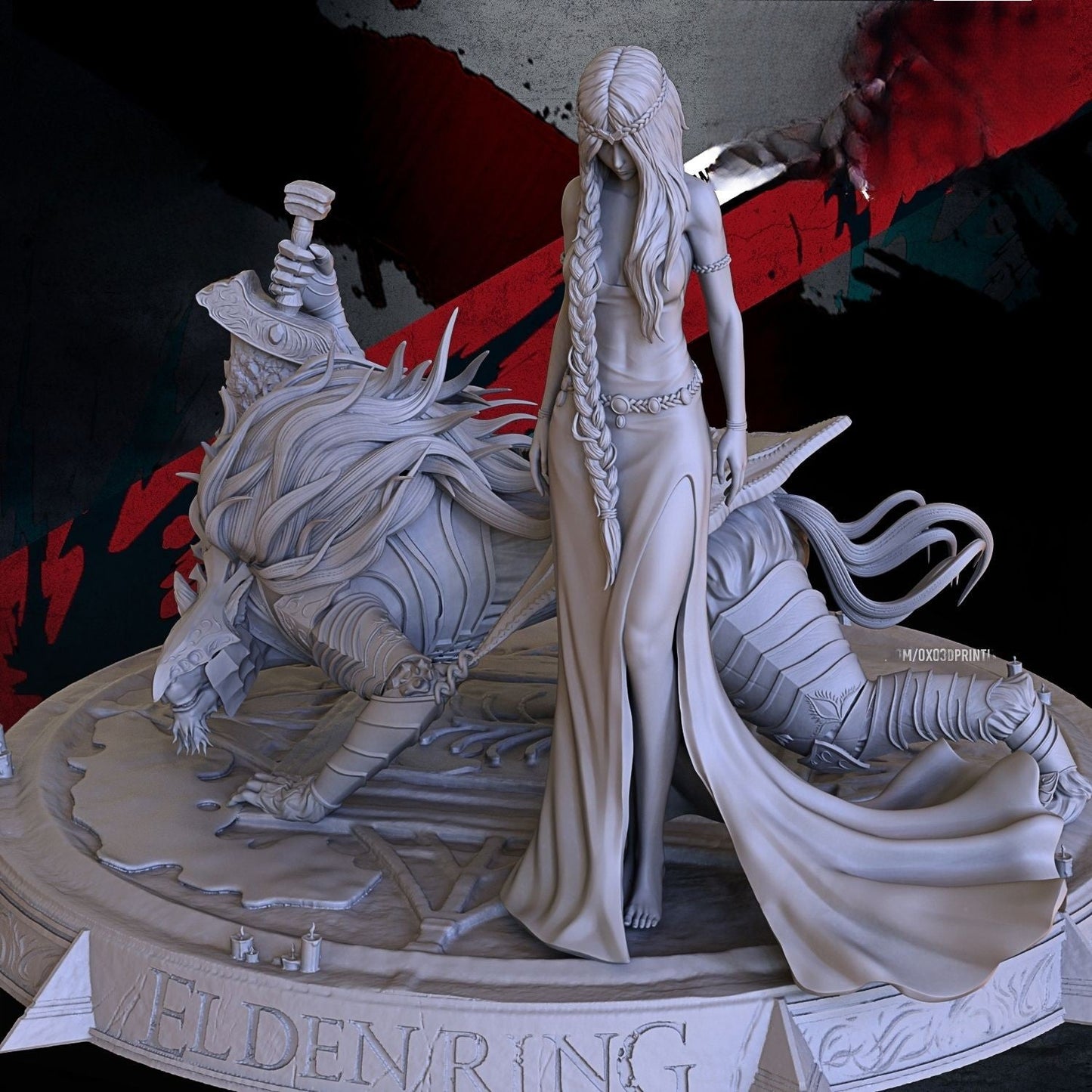 Queen Marika NSFW and Maliketh - Elden Ring - STL 3D Print Files
