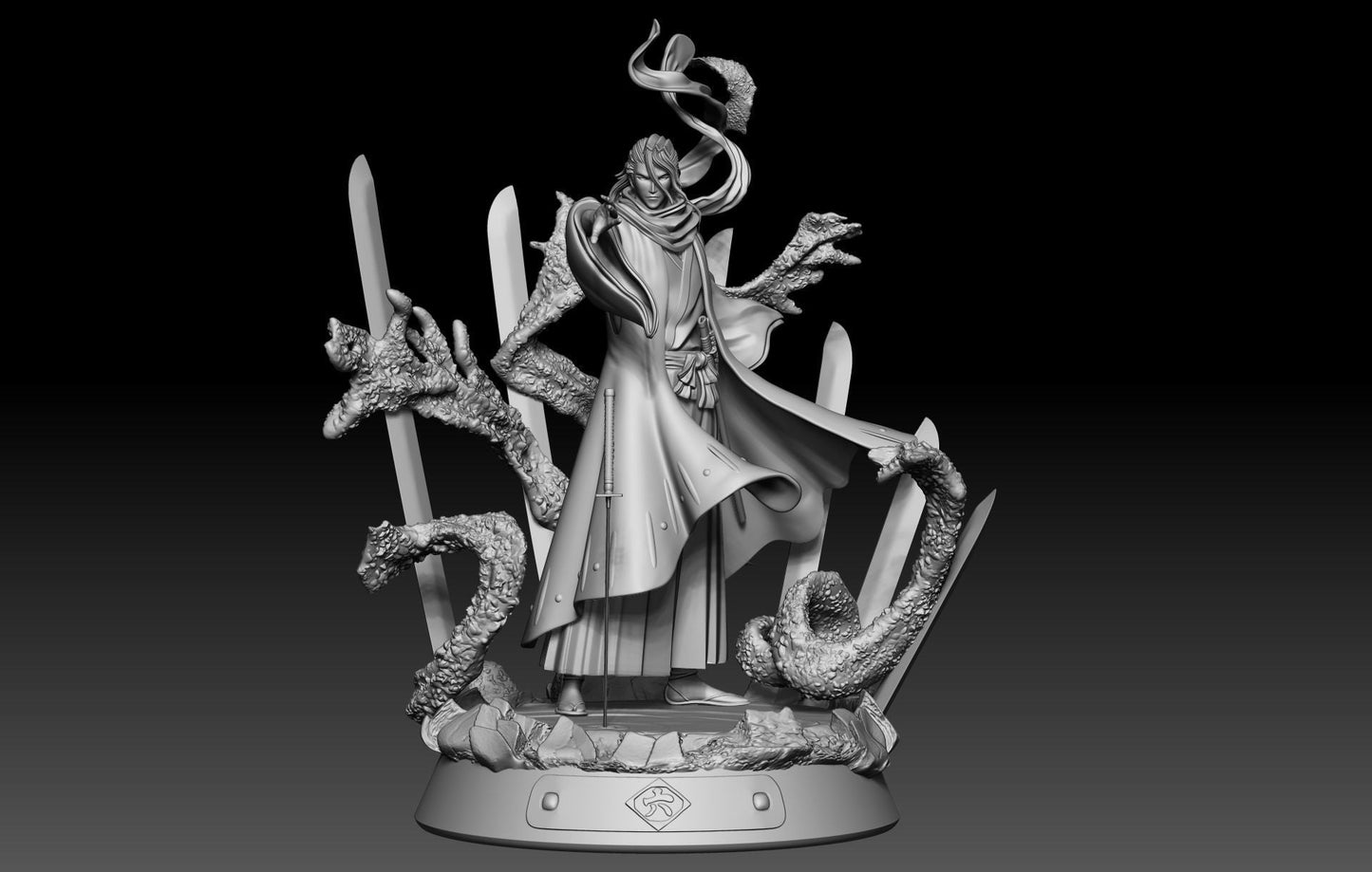Byakuya Kuchiki Bankai Senbonzakura Kageyoshi - Bleach - STL 3D Print Files