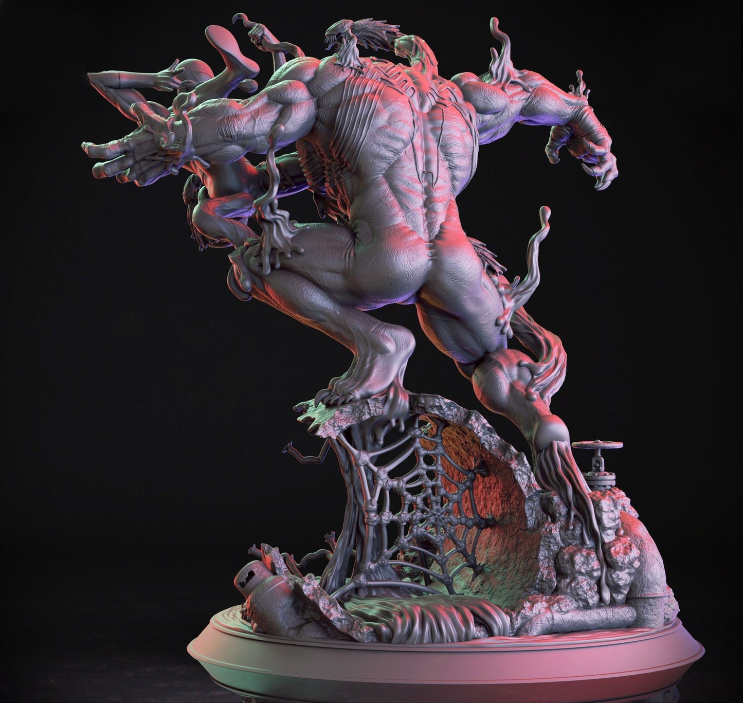 1305 Venom vs Spiderman - Marvel Comics - STL 3D Print Files