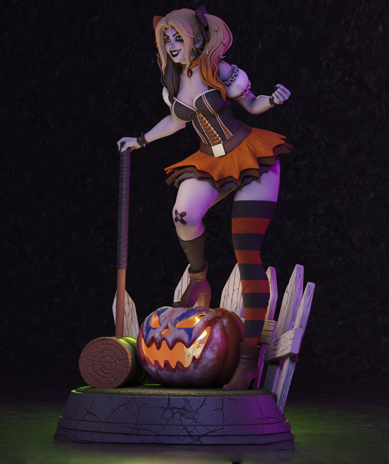 1570 Harley Quinn Halloween - DC Comics - STL 3D Print Files