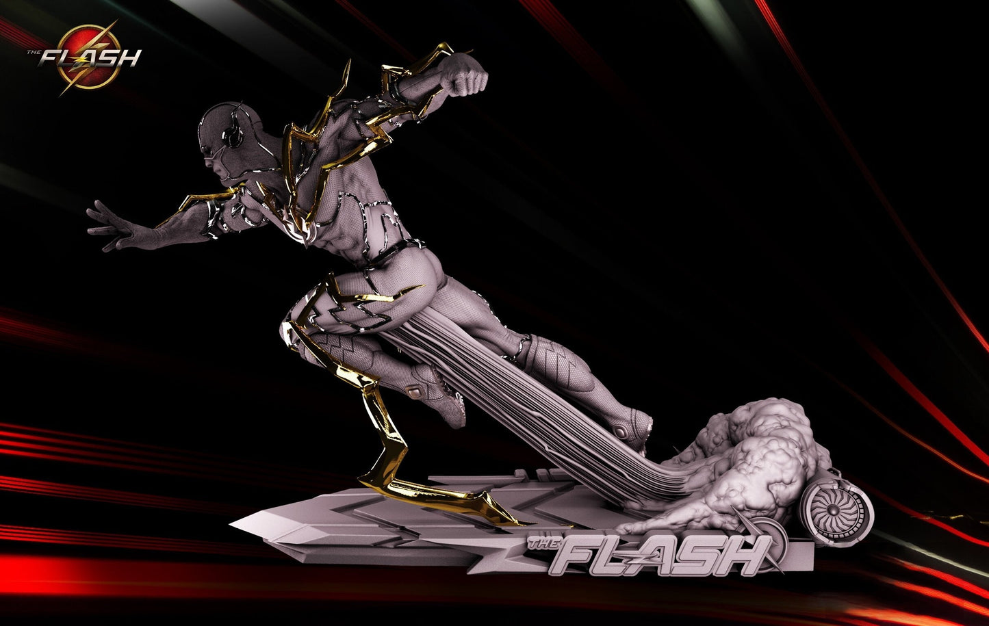 1352 The Flash - DC Comics - STL 3D Print Files